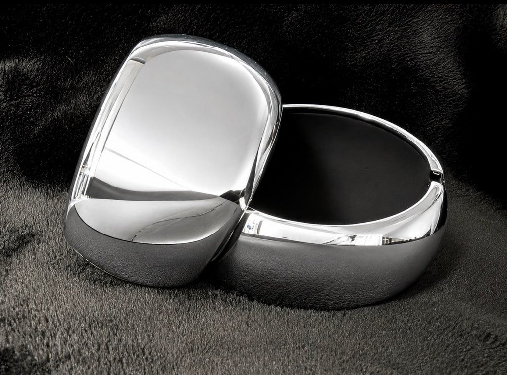 Wide Tapered Bangle Bracelet (S/M) - Cover Smartwatch Hide Smartwatch