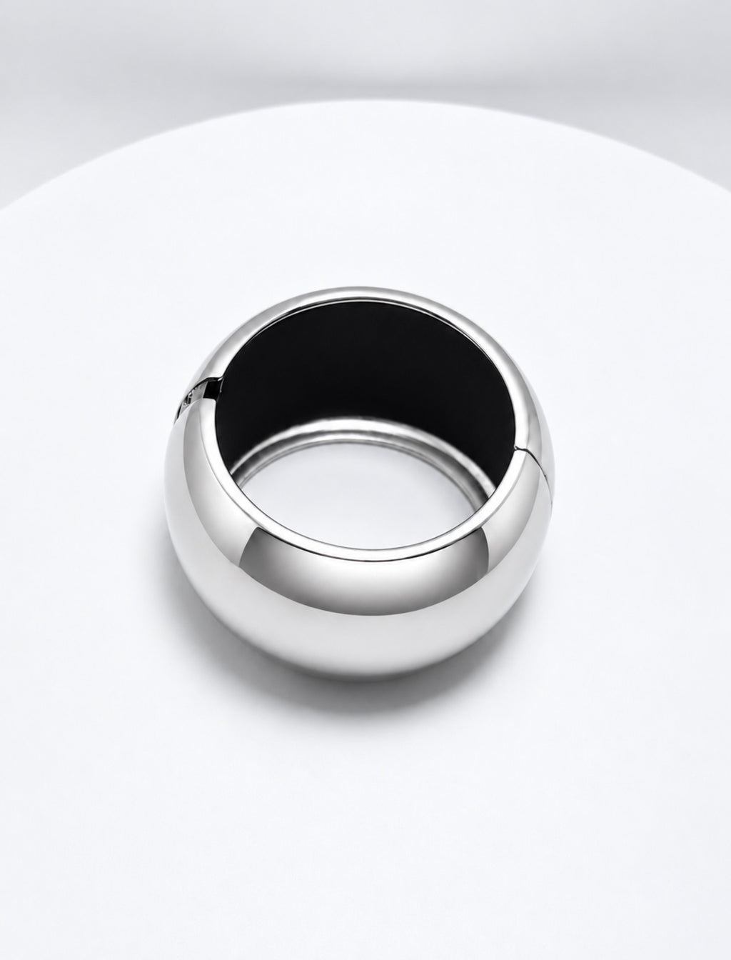 Round Dome Bangle Bracelet (L) - Cover Smartwatch Hide Smartwatch