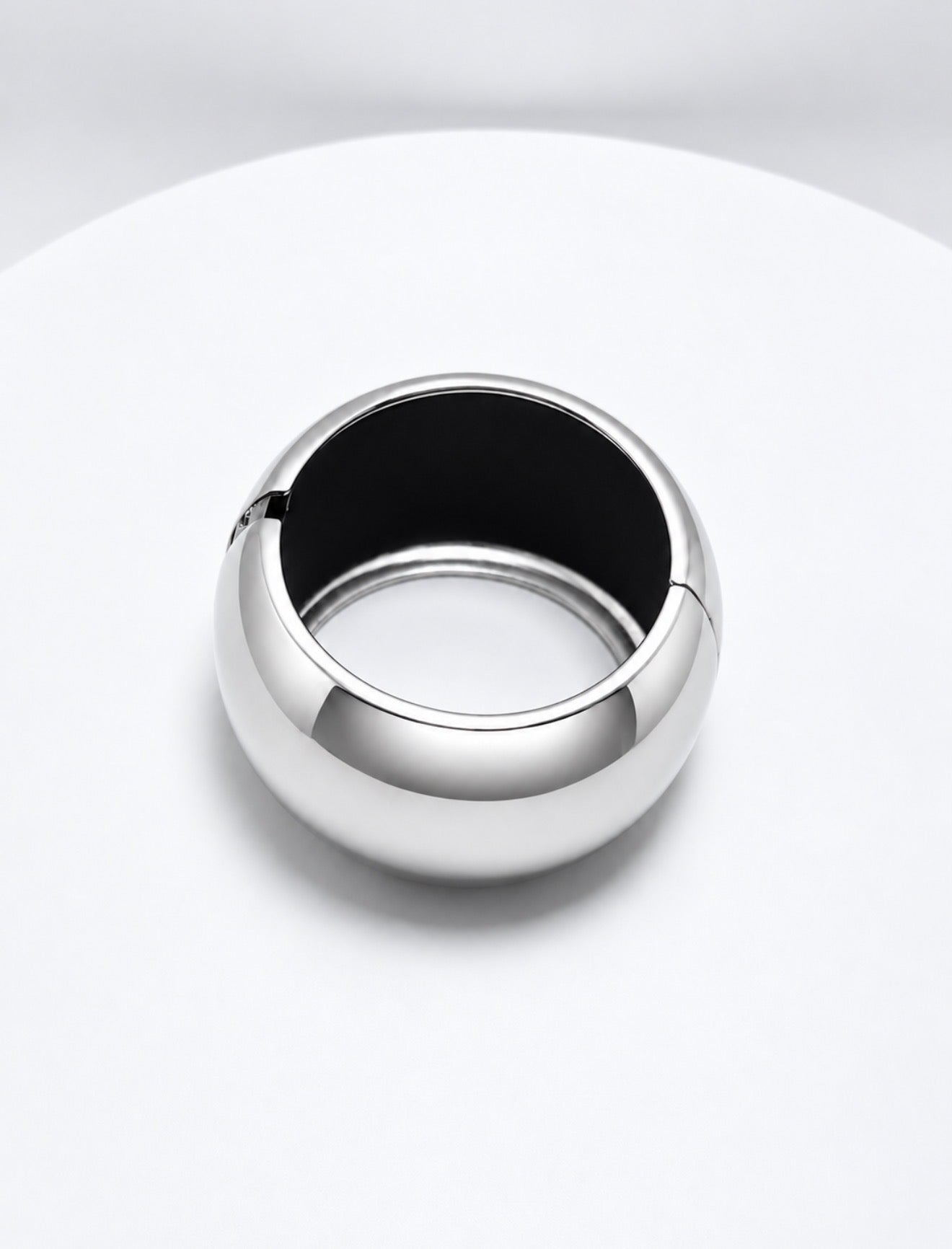 Round Dome Bangle Bracelet (L) - Cover Smartwatch Hide Smartwatch